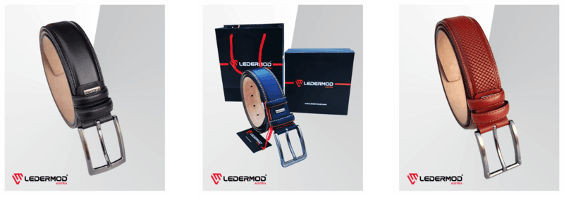Ledermod Drei Ledergürtel